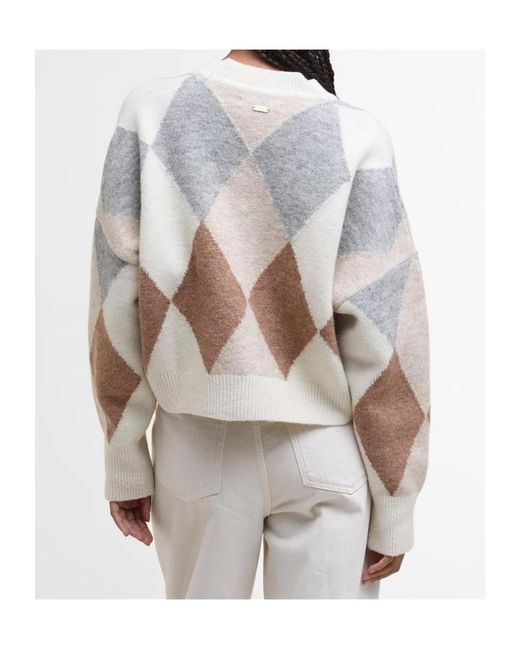 Barbour White Silvia Cardigan