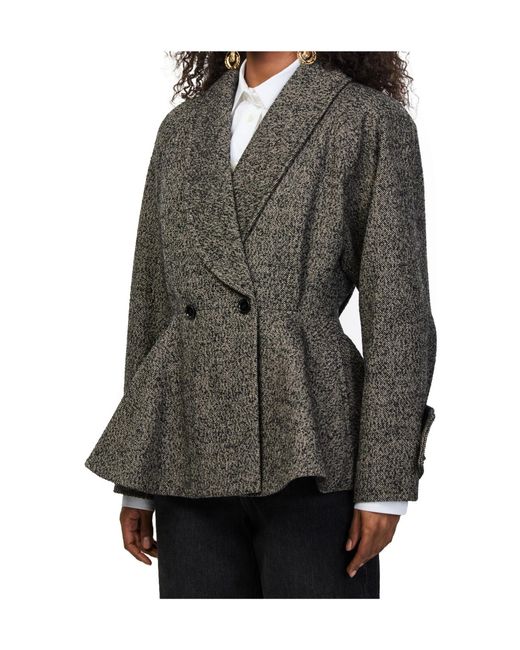Chloé Black Short Double-Breasted Coat