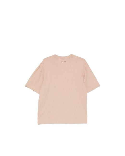 Acne Pink T-Shirt for men