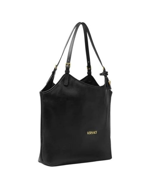 Versace Black Logo Shoulder Bag