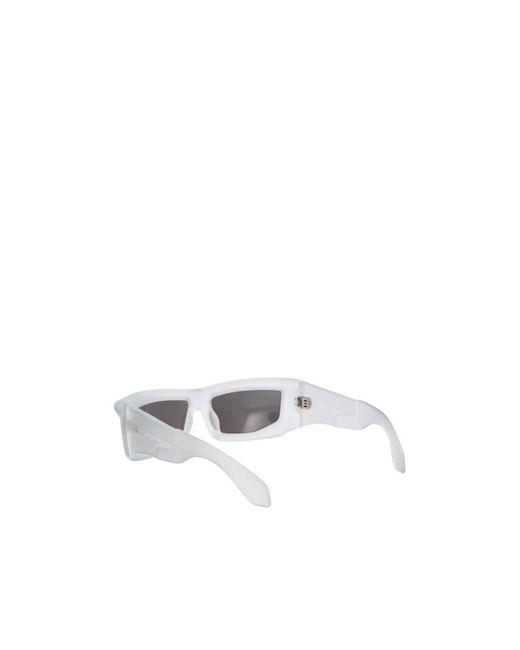 Off-White c/o Virgil Abloh White Rectangular Frame Sunglasses for men