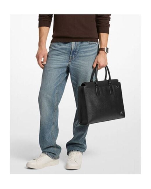 Michael Kors Black Edison Briefcase for men