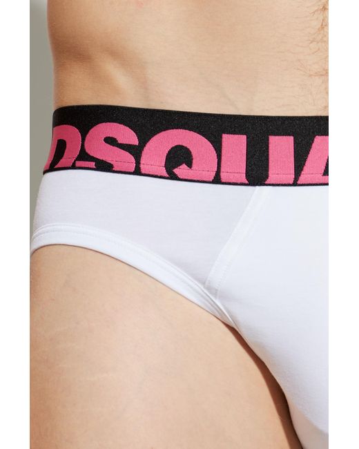 DSquared² White Logo Underwear for men
