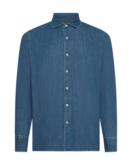 Seventy Blue Buttoned Shirt for men
