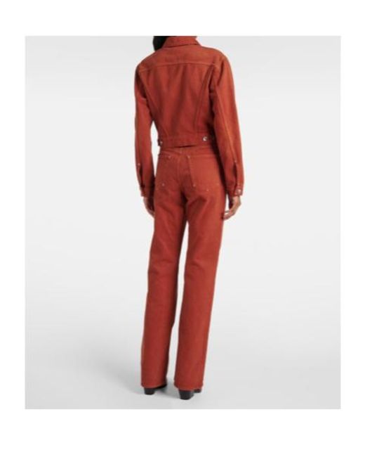 Rabanne Brown Cropped Denim Jacket