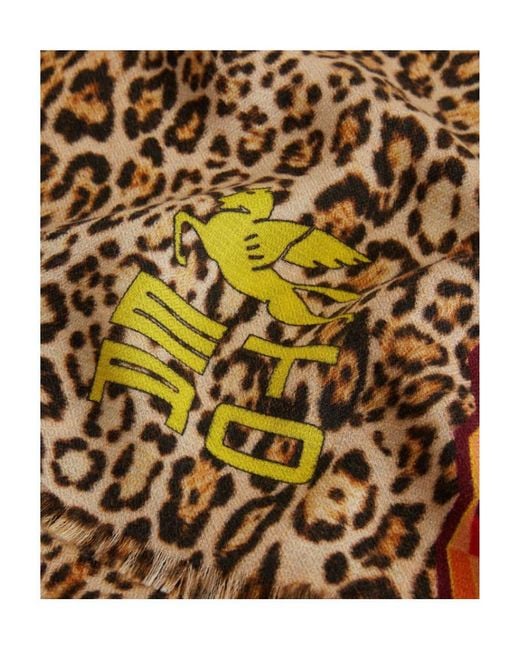 Etro Brown Logo Scarf