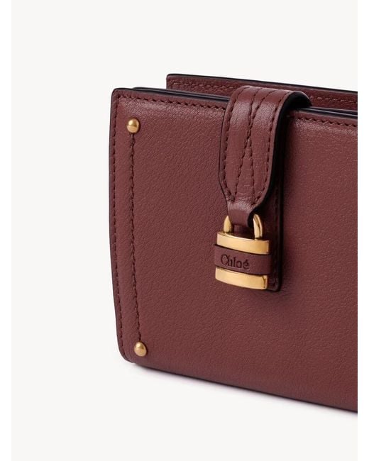 Chloé Red Paddington Square Wallet