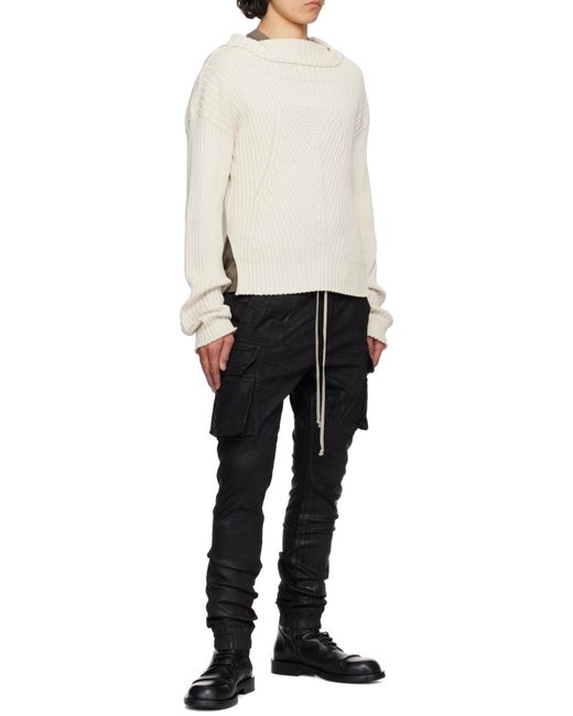 Rick Owens Black Mastodon Cut Pants for men