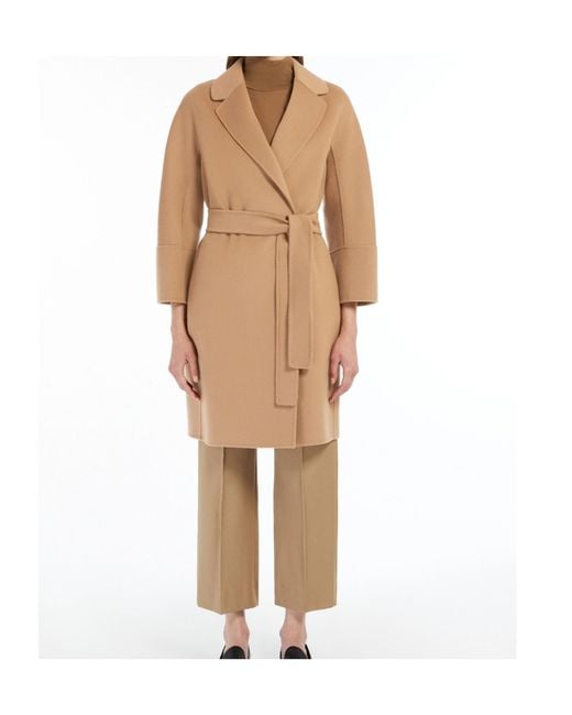 Max Mara Natural 'S Arona Belted Coat