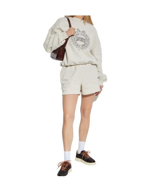 ROTATE BIRGER CHRISTENSEN White Logo Embroidery Sweatshirt