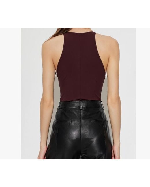 IRO Purple V-Neck Sleeveless Jumpsuit
