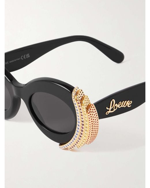 Loewe Black Logo Sunglasses