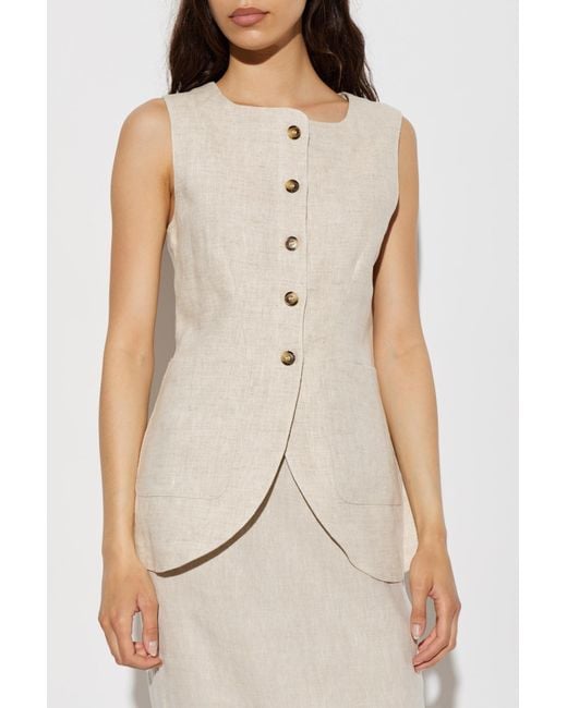 Posse Natural Button-Up Vest