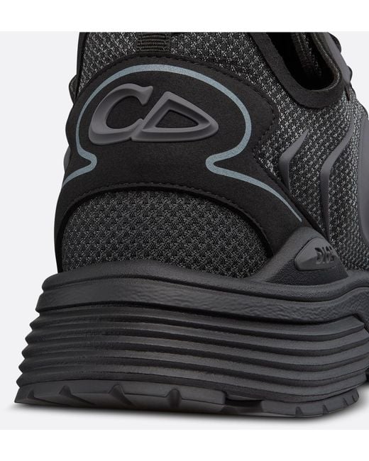Dior Black Homme B30 Countdown Tech Sneakers for men