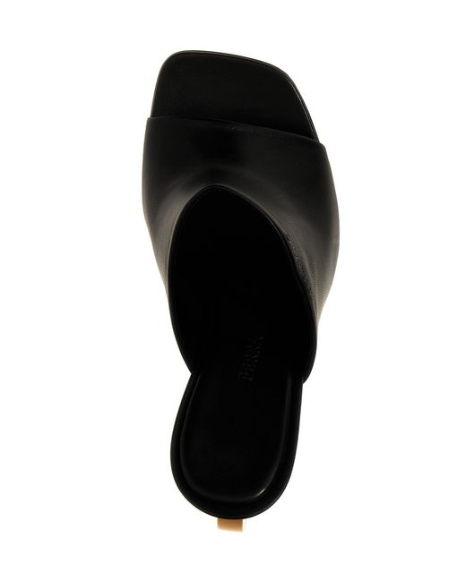 Ferragamo Black Logo Sandals