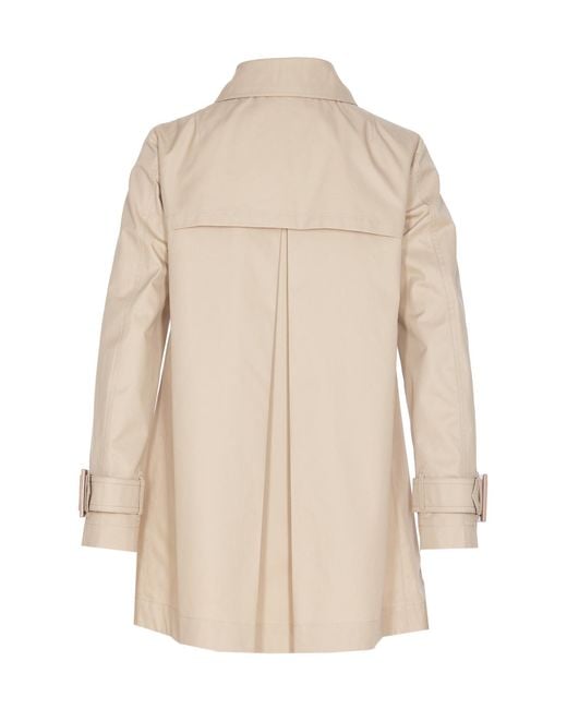 Herno Natural Long Sleeved Buttoned Trench Coat