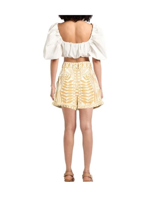 Farm Rio Natural Floral Shorts