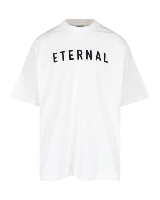 Fear Of God White Eternal Crewneck T-Shirt for men