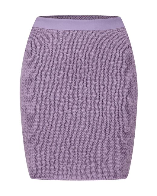 Bottega Veneta Purple Simple Middle Skirt
