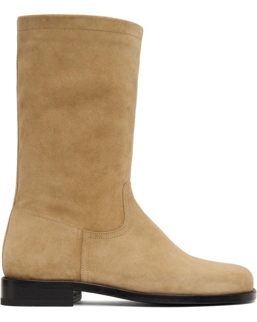 Lemaire Natural Square Toe Boots for men