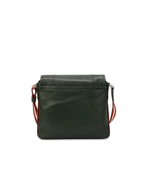 Bally Green Logo Shoulder Bag