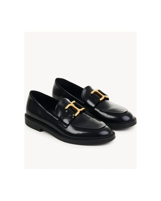 Chloé Black Chloé Marcie Slip-On Loafers