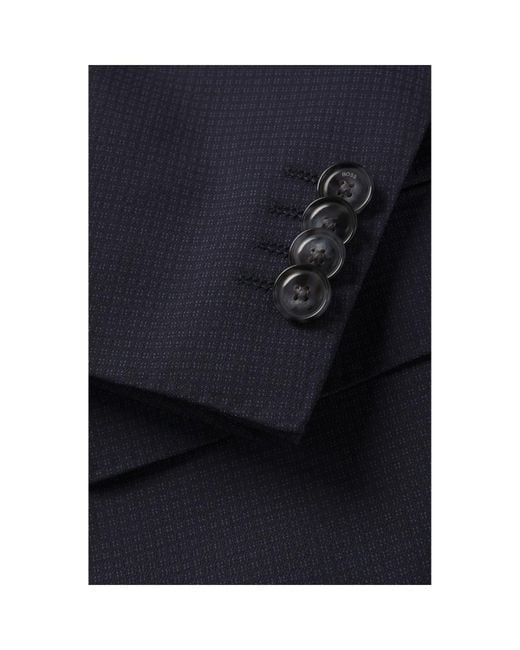 Boss Blue Boss Three-Piece Single-Breasted Suit for men