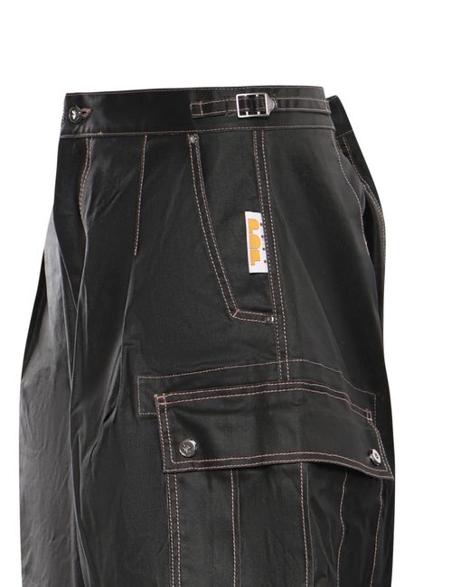 PDF CHANNEL Gray Pdf Channel Wide-Leg Cargo Pants for men