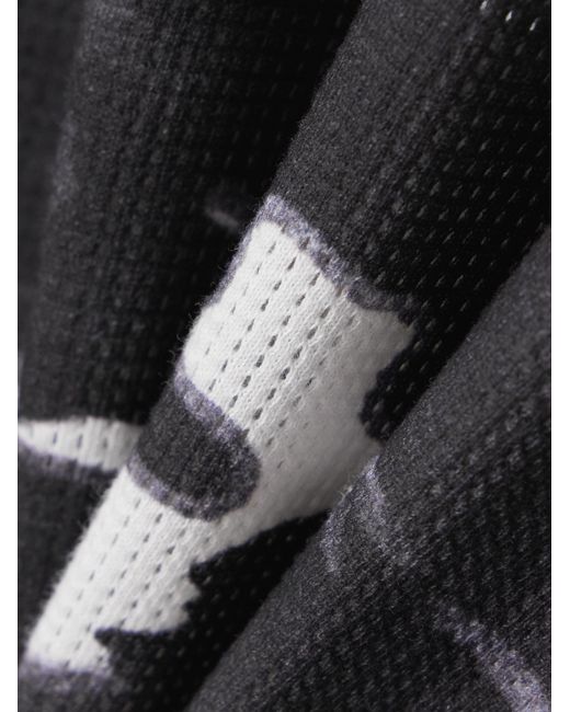 Aimé Leon Dore Black Camouflage-Print Cotton-Mesh T-Shirt
