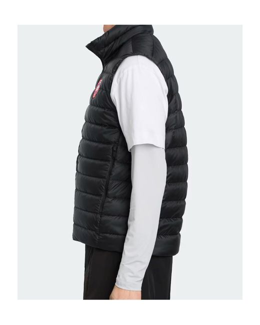 Canada Goose Black Stratus Quilted Gilet for men