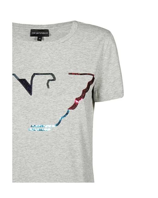 Emporio Armani Gray Item O-Neck Short-Sleeved T-Shirt