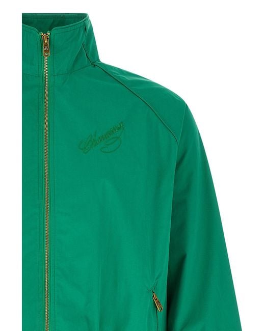 Willy Chavarria Green Ruff Rider Track Jacket for men