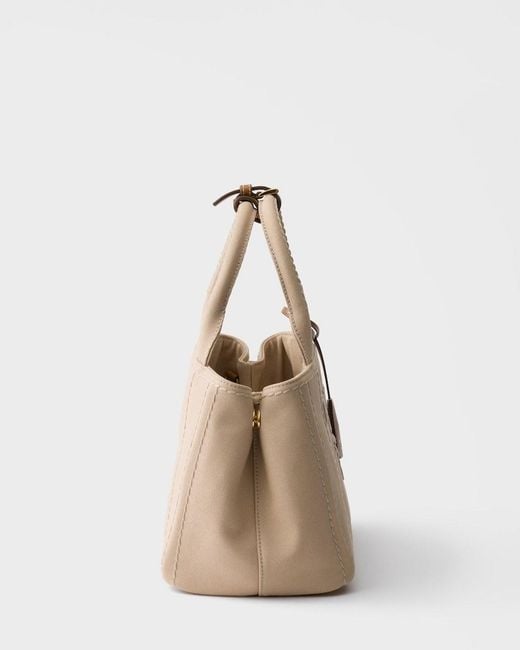 Prada Natural Jardinière Small Tote Bag