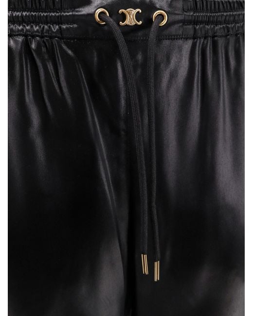 Céline Black Triomphe Jogging Pants