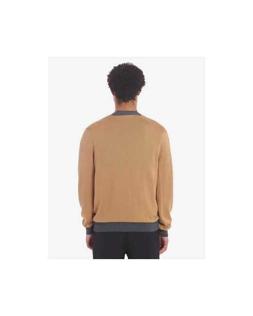 Maison Kitsuné Brown Maison Kitsuné Baby Fox-Patch Button-Up Cardigan for men