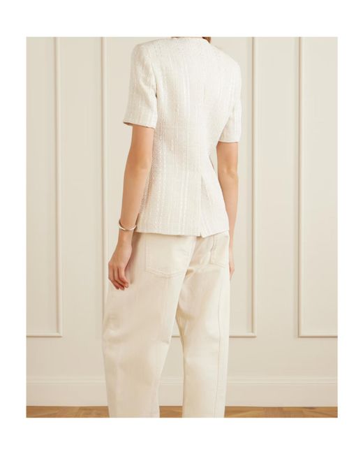 Veronica Beard White Bodie Jacket