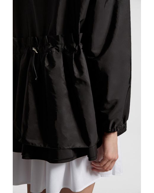 Moncler Black Wete Hooded Jacket