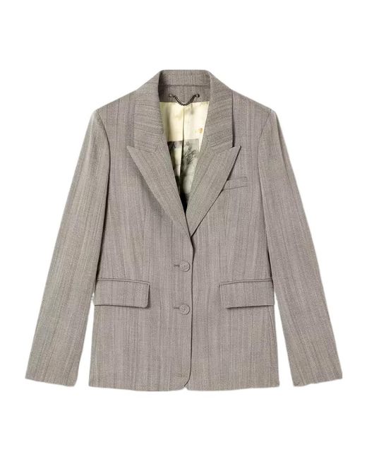 Golden Goose Deluxe Brand Gray Long-Sleeved Suit Jacket