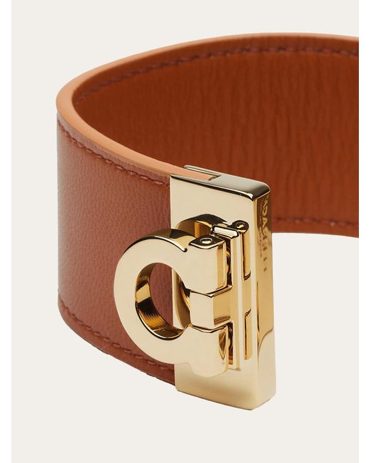 Ferragamo White Gancini Pattern Bracelet