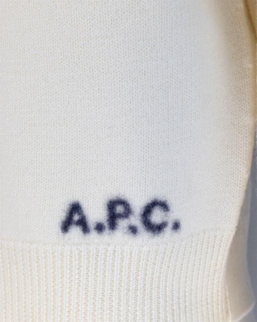 A.P.C. Gray Crewneck Knitted Jumper