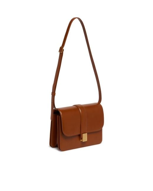 Khaite Brown Blake Leather Shoulder Bag