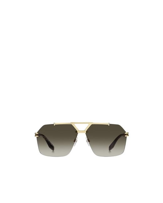 Marc Jacobs Metallic Eyewear Pilot Frame Sunglasses for men