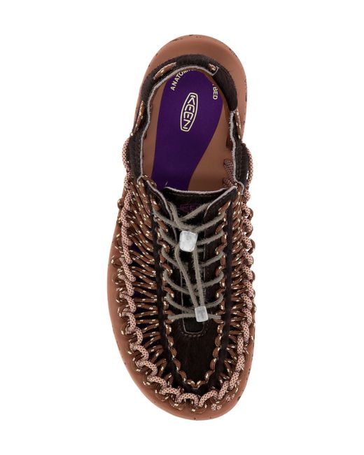 Keen Brown Uneek Flat Sandals for men