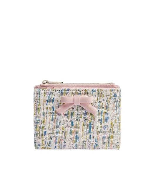 Dior White Promenade Dahlia Wallet