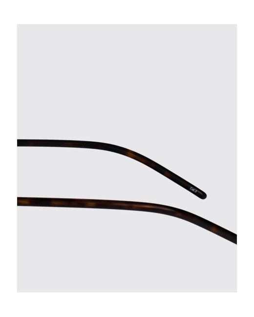 McQueen White Eyewear Oval Frame Sunglasses