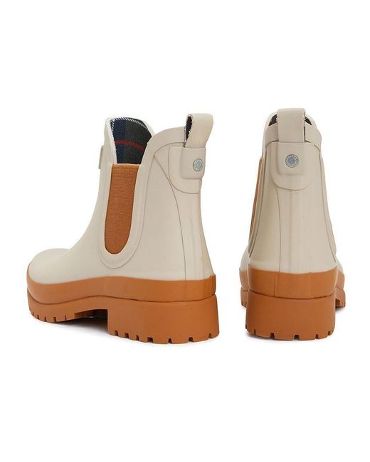 Barbour Brown Round-Toe Rain Boots