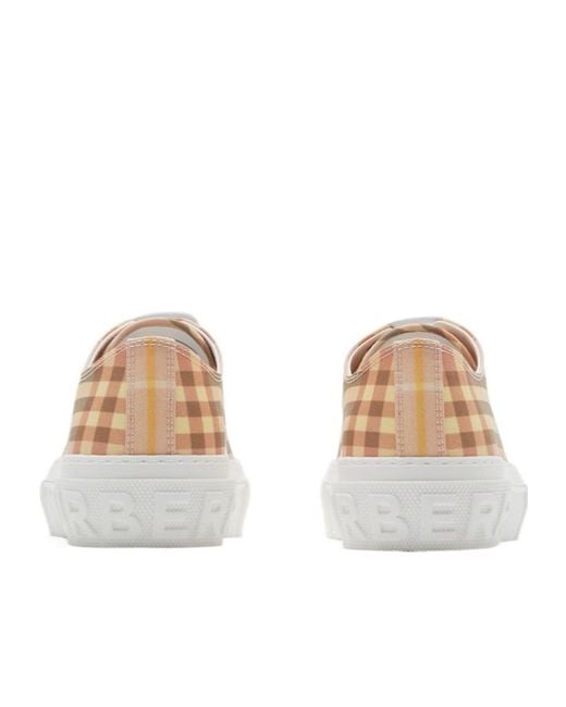 Burberry White Jack Platform Sneaker