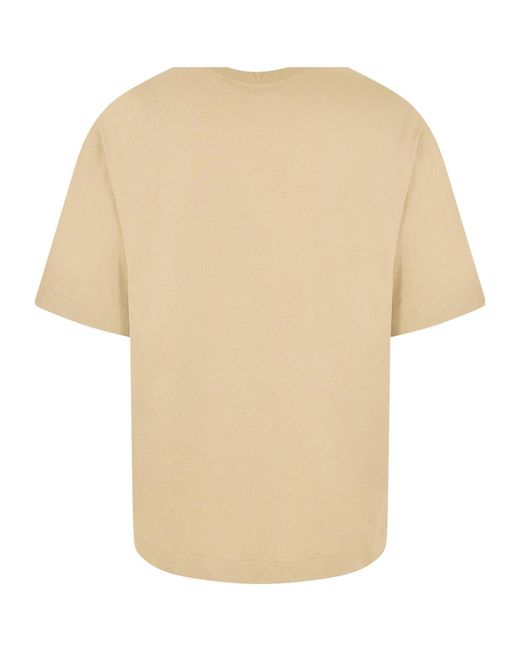 Off-White c/o Virgil Abloh Natural Solid Color Minimalist Fashion T-Shirt for men