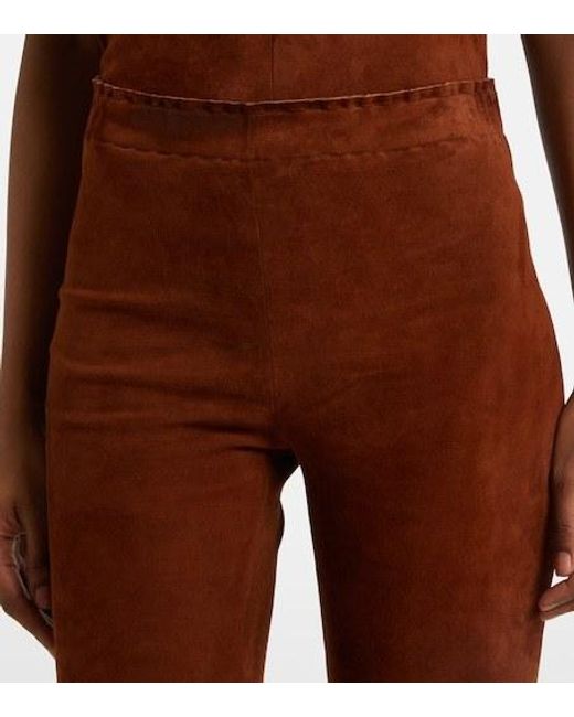 Stouls Brown Suede Leggings