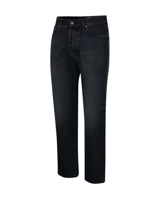 Haikure Black Logo Patch Classic Jeans for men